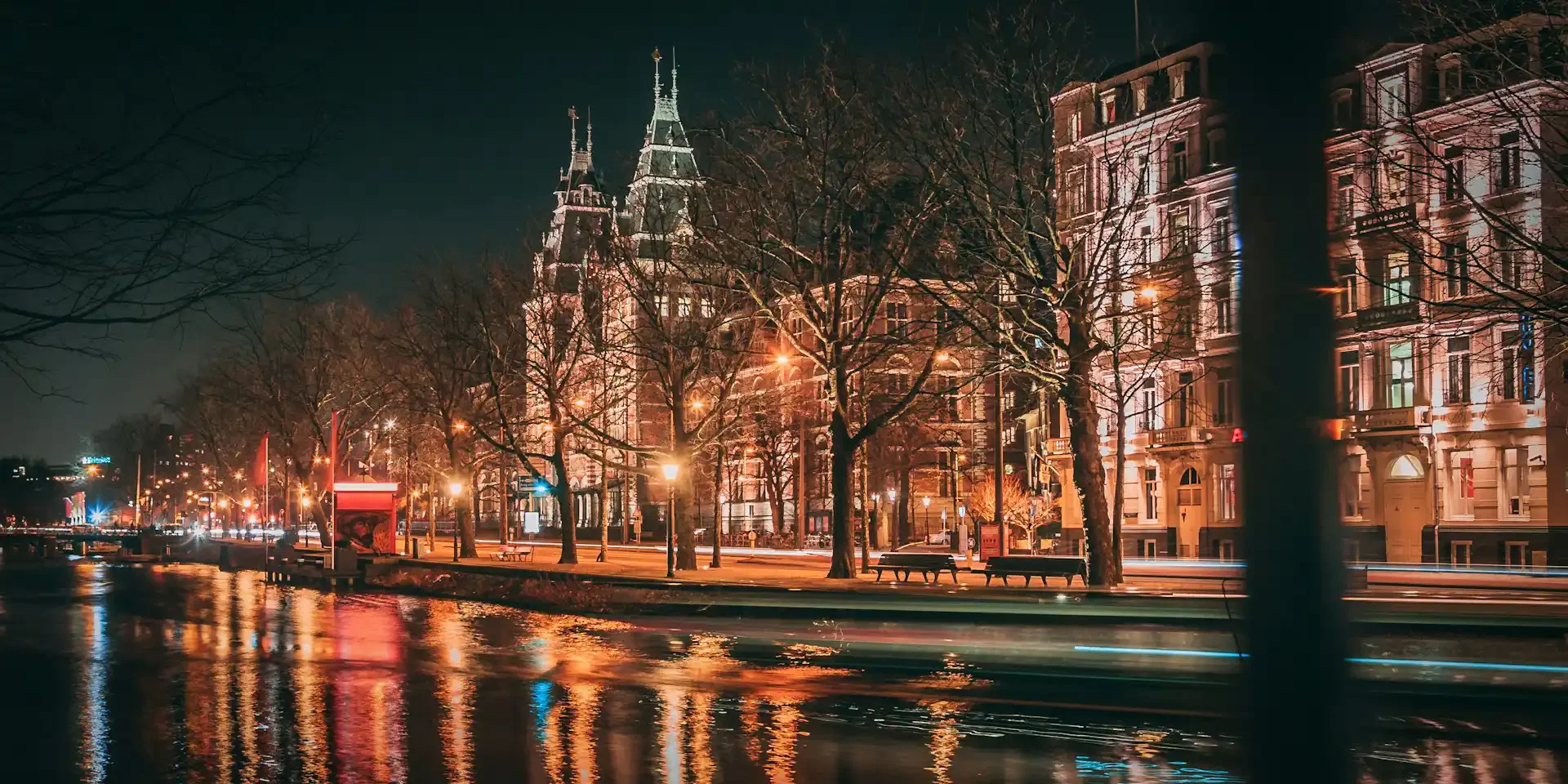 Amsterdam at night
